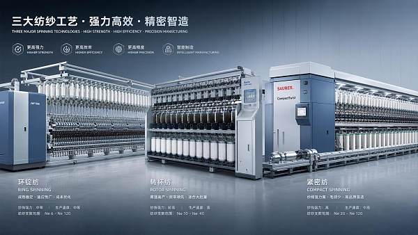 Spinning Machines Compared: Ring, Rotor, and Compact Systems for Different Yarn Requirements