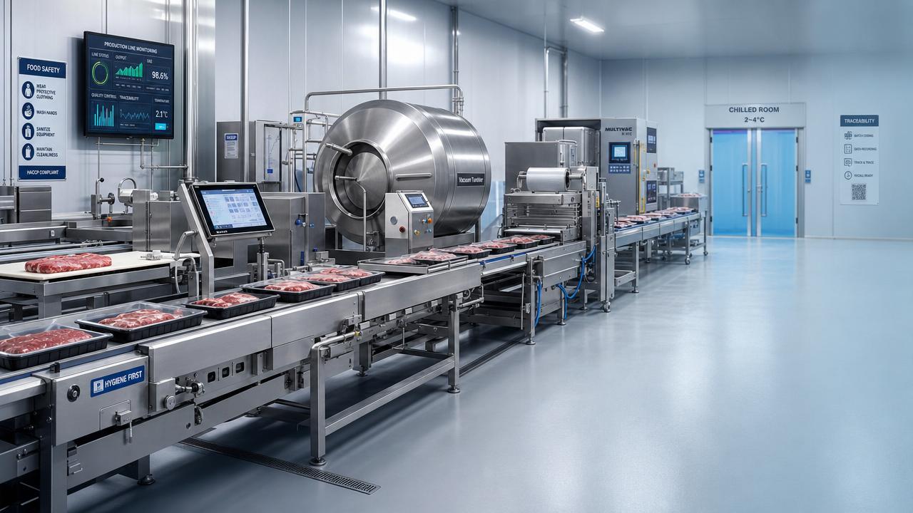 What changes first when industrial meat processing scales up