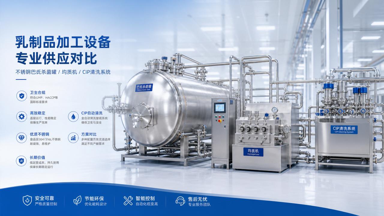 How to compare a dairy processing equipment supplier