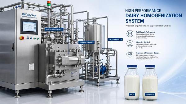 How to Choose Dairy Homogenization Systems for Viscosity, Fat Globule Size, and CIP Needs