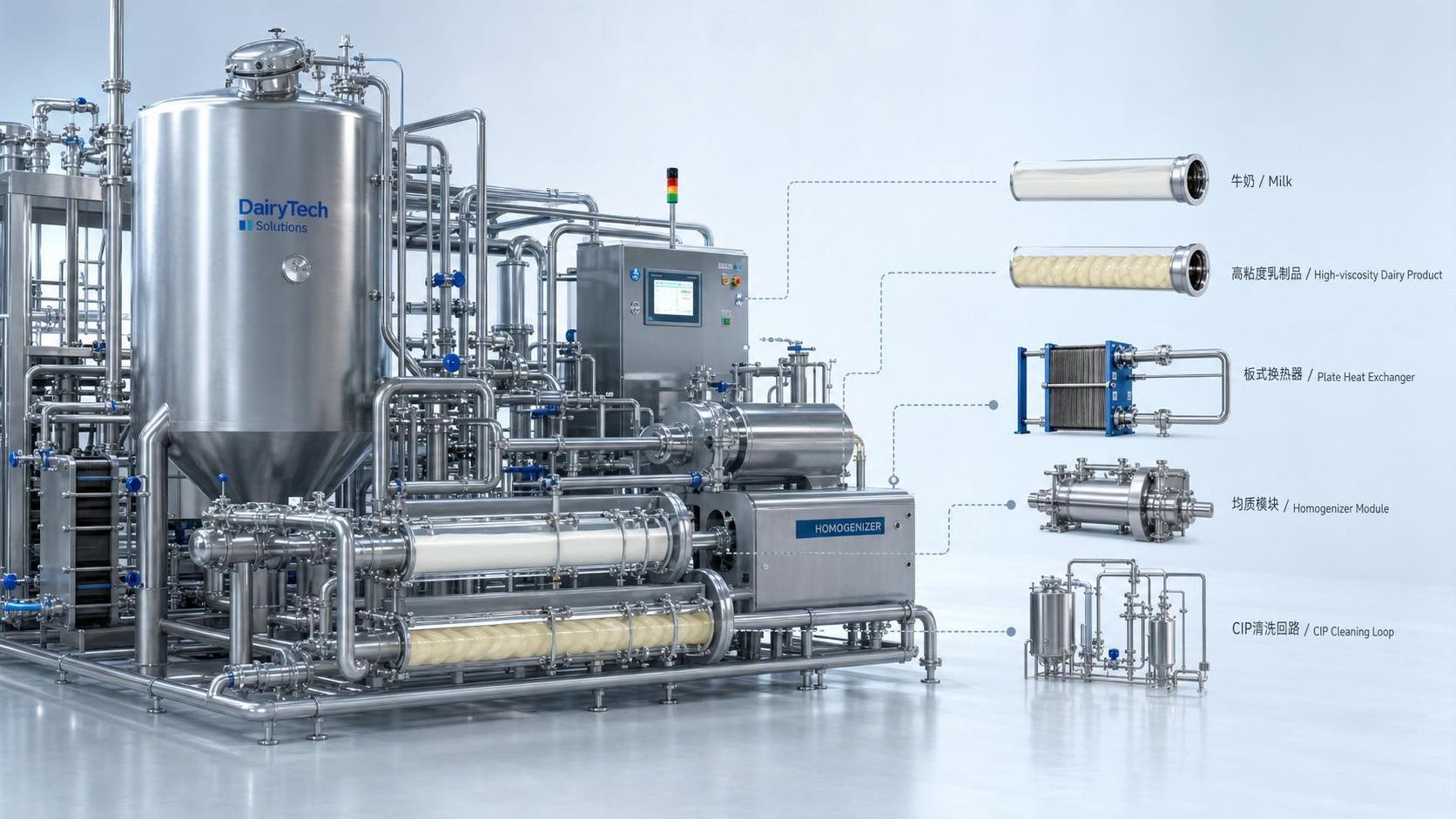 How to Choose a Dairy Fluid Processing System for Capacity, CIP, and Product Viscosity