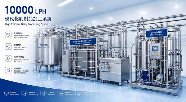 Choosing Dairy Processing Systems for 10000 LPH: Key Modules, Utilities, and CIP Needs