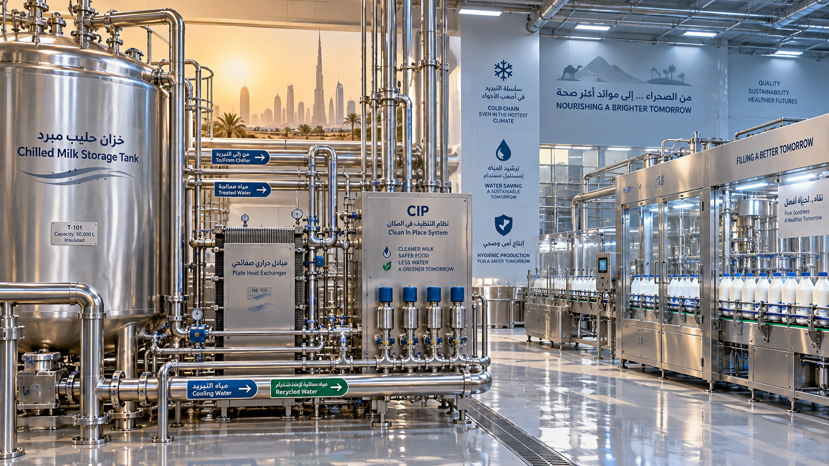 Dairy Fluid Processing in the Middle East: Designing for Heat, Water, and Hygiene