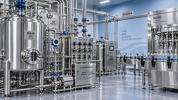 How to Specify a Stainless Steel Beverage Processing System for Hygienic, CIP-Ready Production