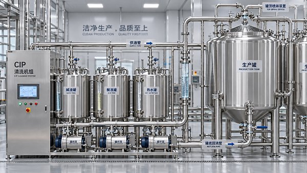 Sizing a CIP Cleaning System for Tank Volume and Return Flow