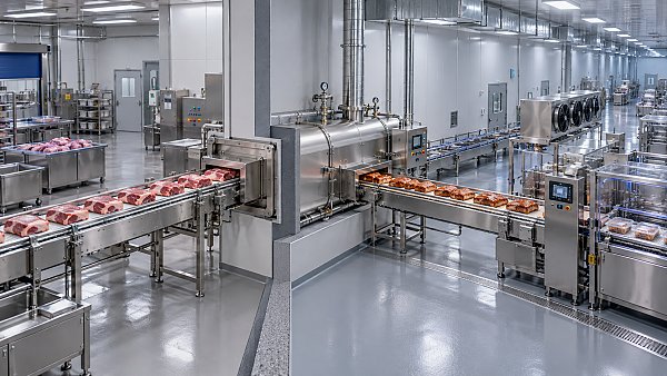 Meat Further Processing Plant Layout: Separating Raw and Cooked Zones
