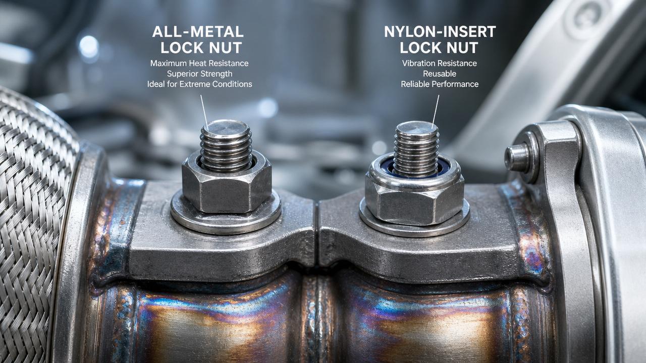 All Metal Lock Nuts vs Nylon Insert Nuts: Which Holds Better Under Heat?