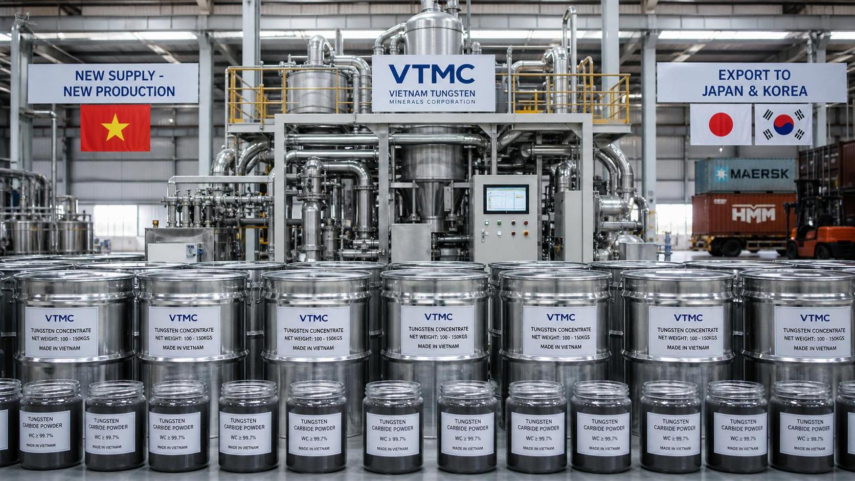 Vietnam Pilot Tungsten Output to Reach Japan and Korea in Q3 Vietnam Pilot Tungsten Output to Reach Japan and Korea in Q3