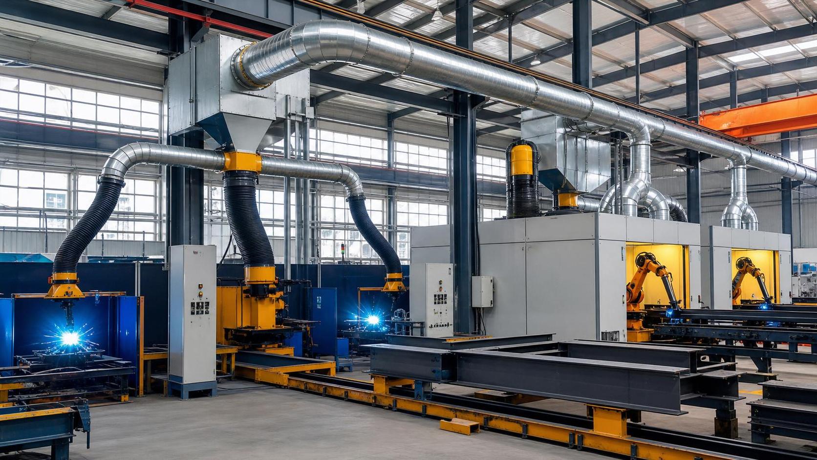 Welding Fume Extraction Sizing Guide for Multi-Station Steel Fabrication