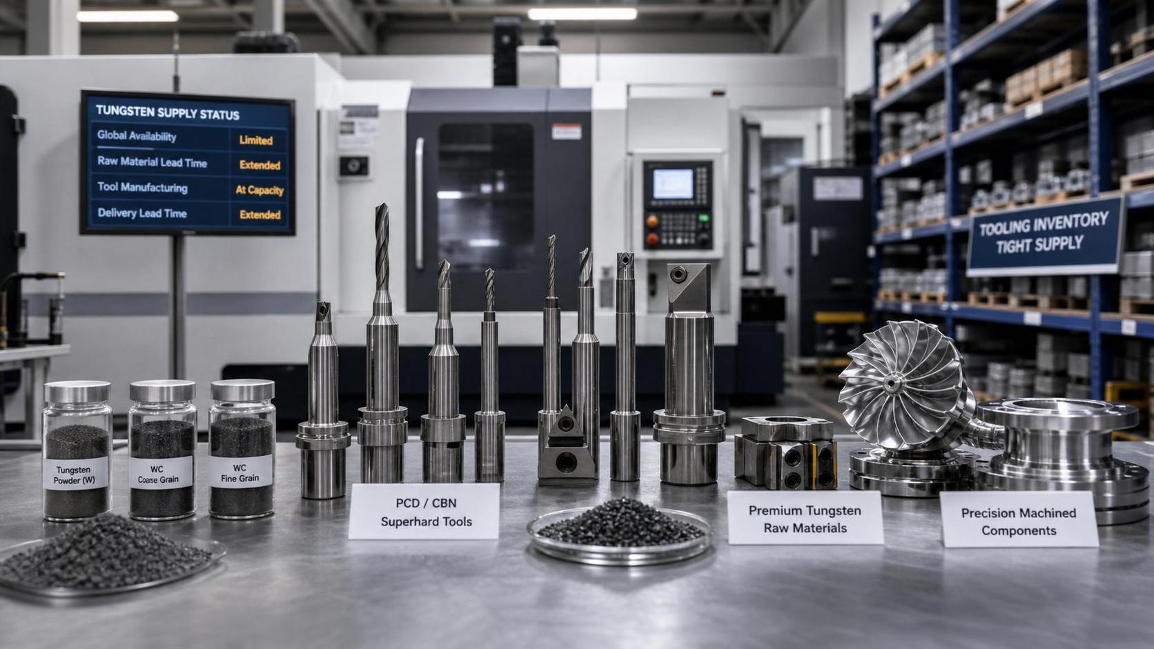Tungsten Spike Extends PCD/CBN Tool Lead Times