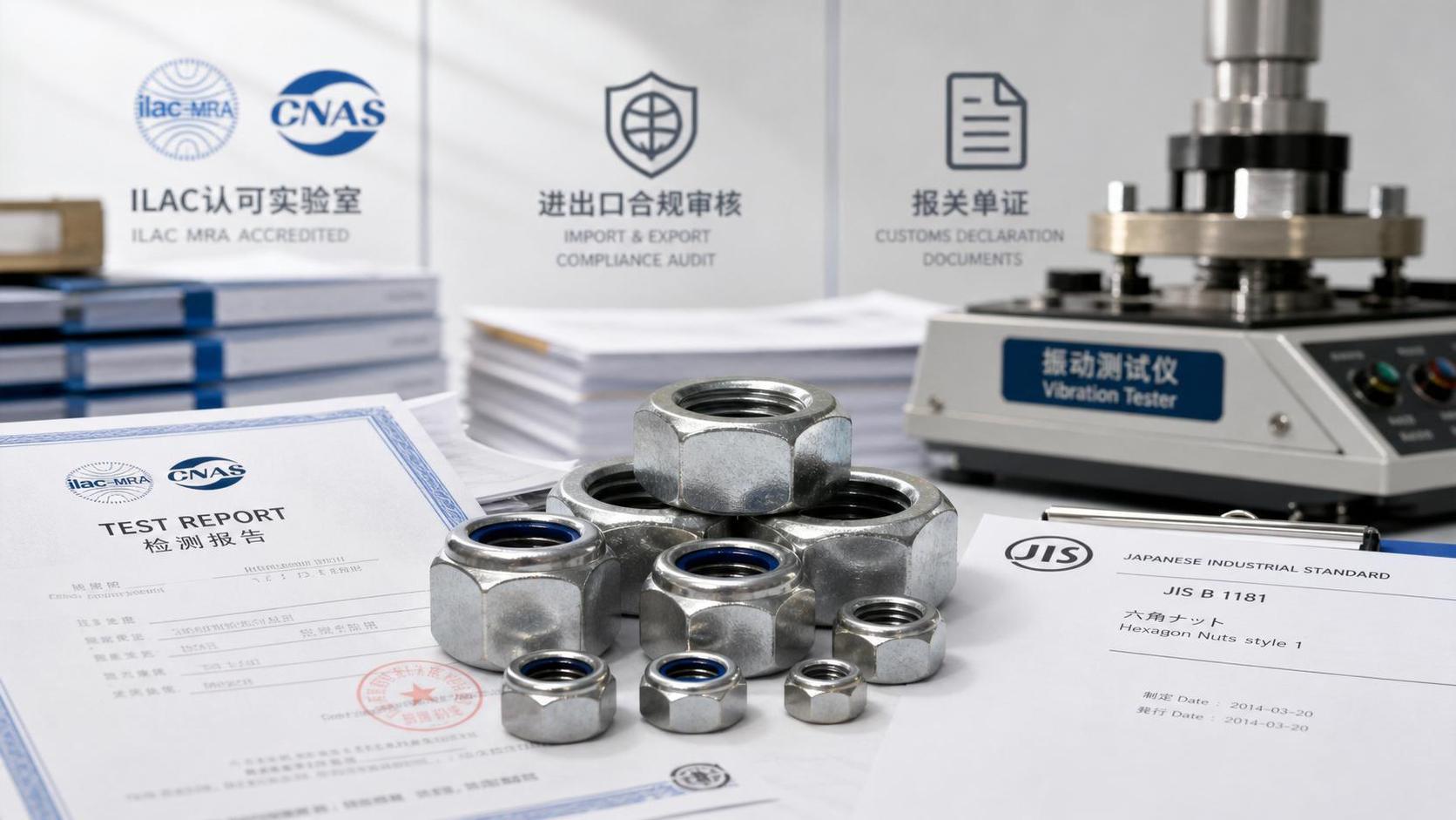 METI Enforces ILAC-Based JIS Test Rule for Lock Nuts