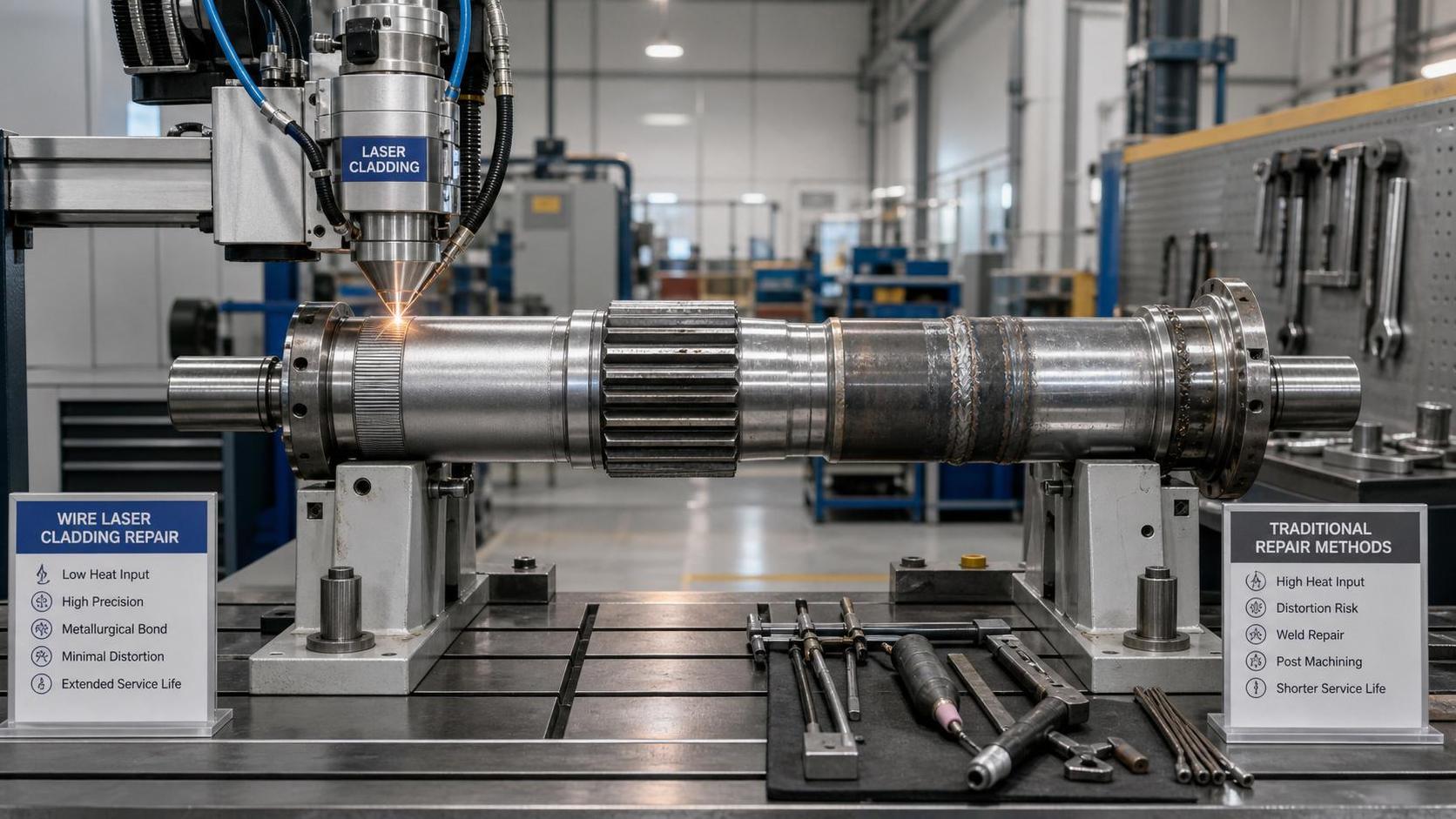 Wire Laser Cladding vs Traditional Repair: When Does It Pay Off?