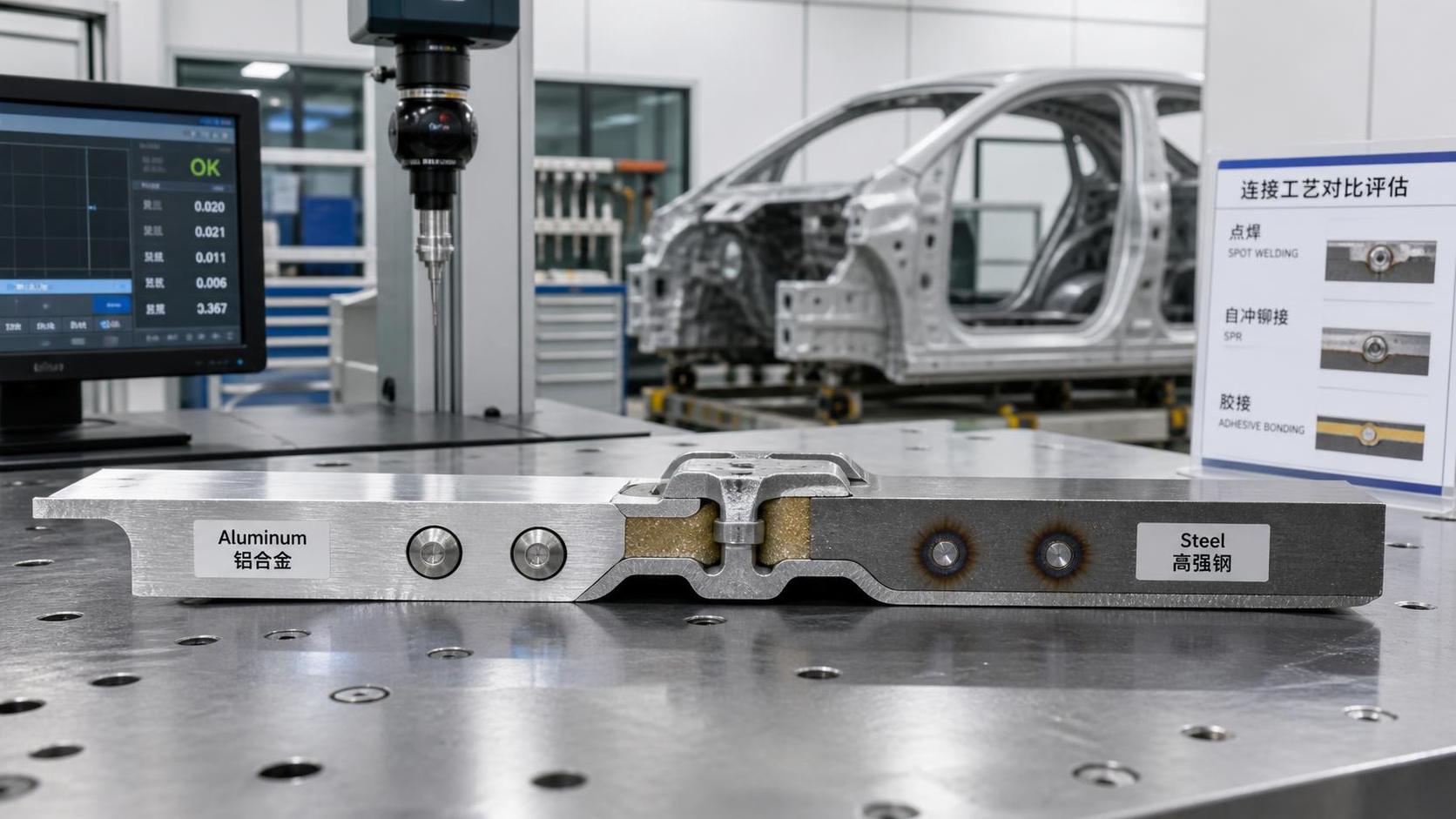 How to Evaluate High Strength Automotive Body Joining for Mixed-Material Structures