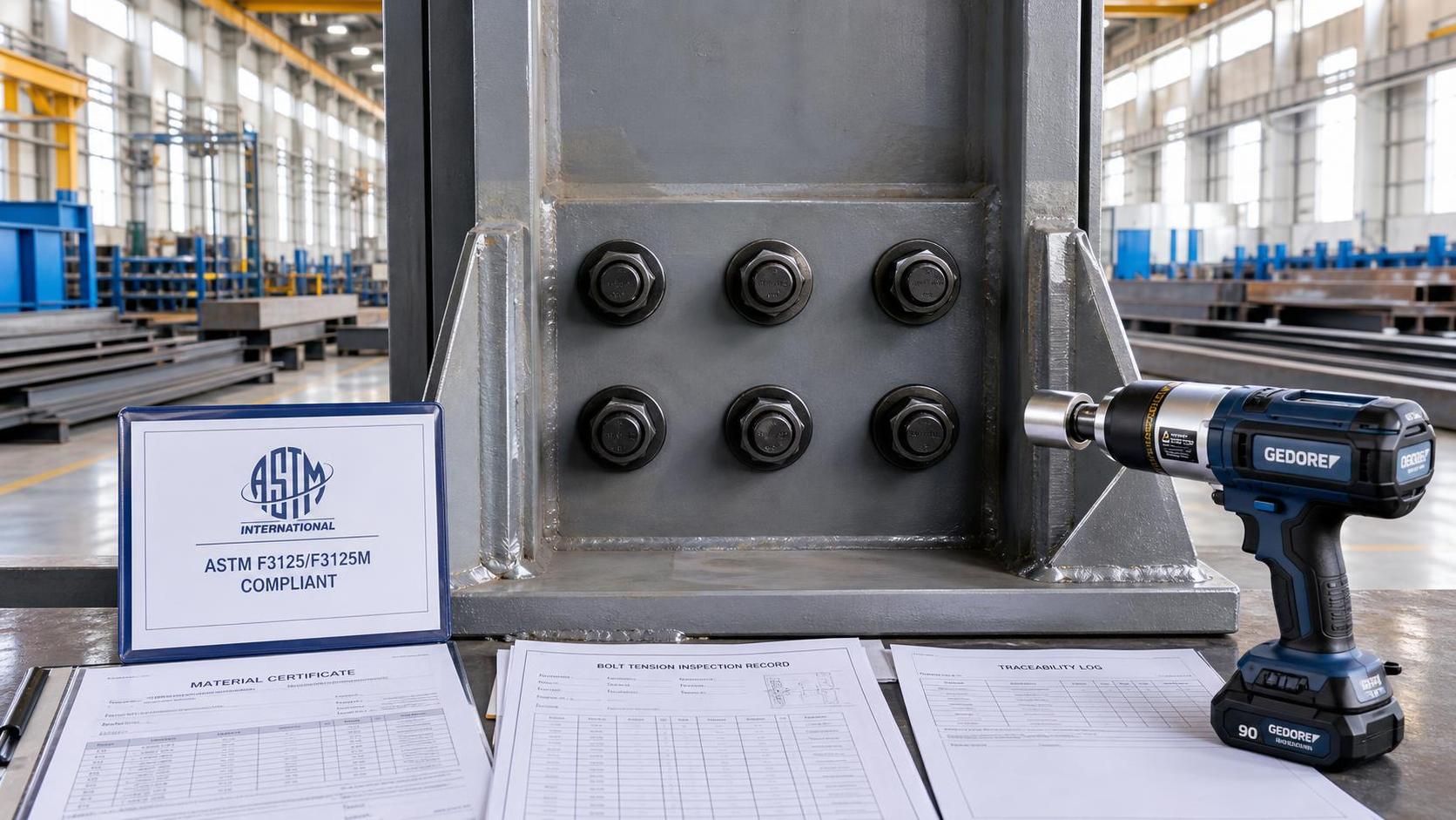 How to verify structural bolting systems for steel structures meet ASTM requirements