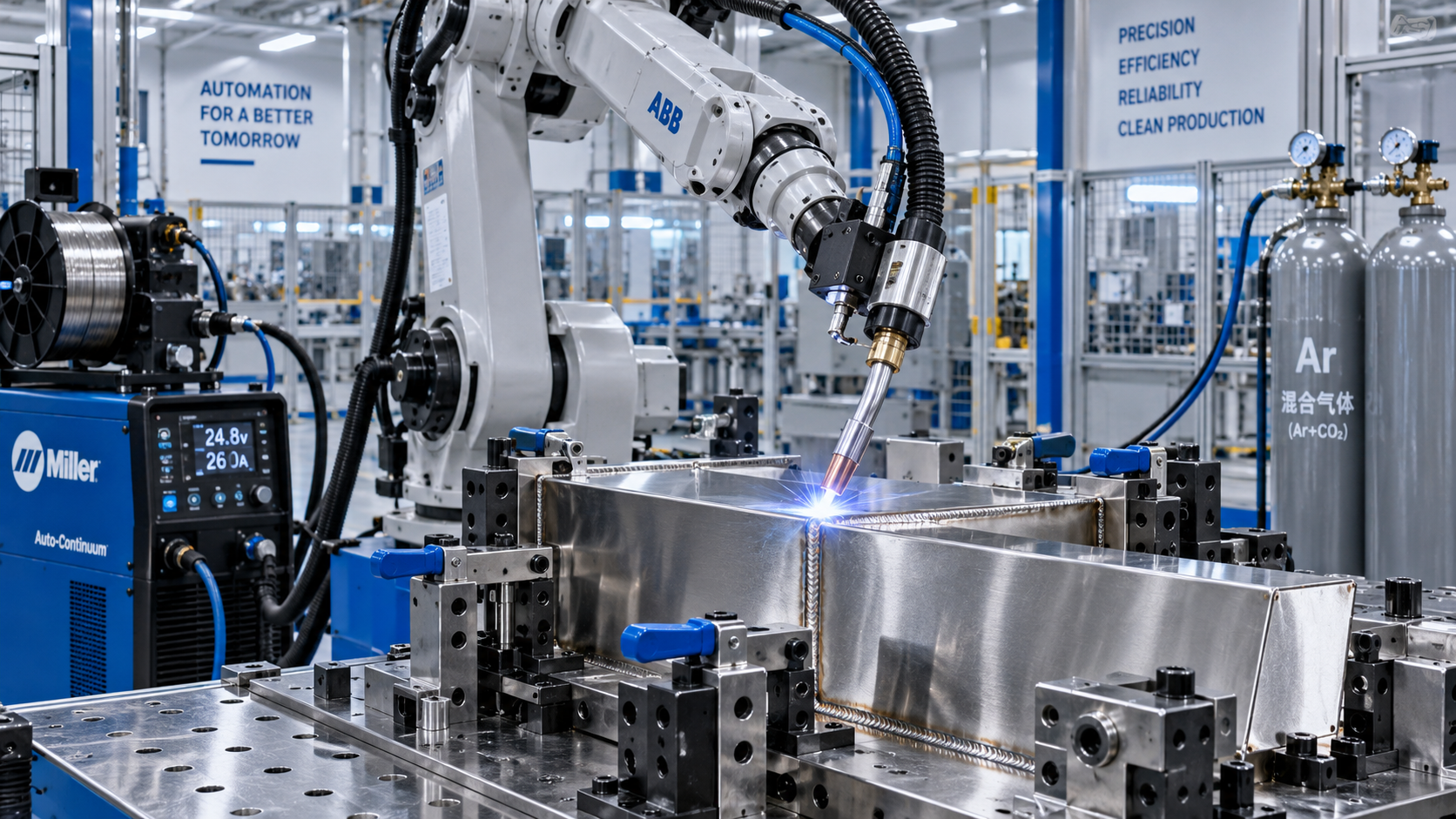 How to reduce porosity in robotic MIG welding of stainless steel