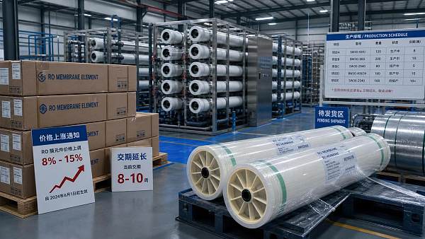 RO Membrane Index Jumps 4.2% on Metal Cost Pass-Through