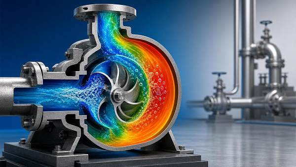 Pump CFD Simulation for Cavitation Risk and Efficiency Gains