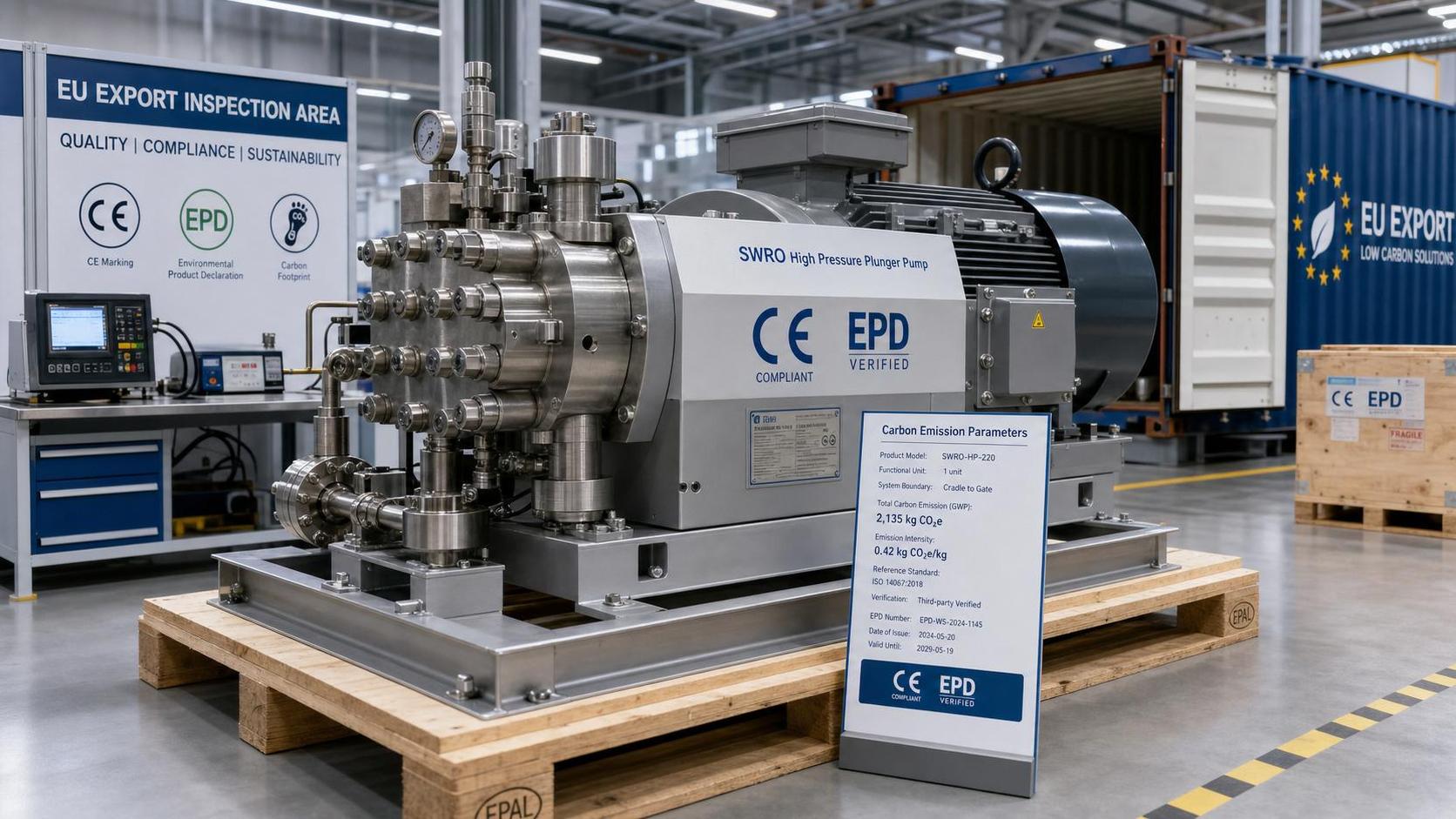 EU Mandates Carbon Labels for SWRO Pumps from Aug 18