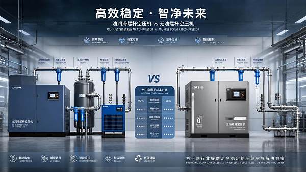 Oil Injected Screw Compressors vs Oil-Free: Which Lowers Lifecycle Cost?