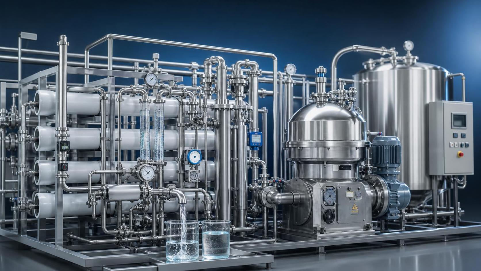 How fluid separation process design affects product purity and yield