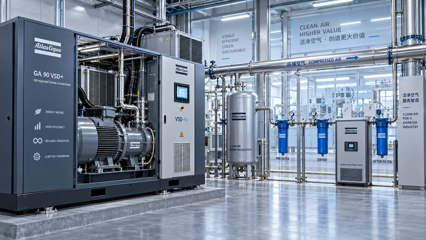 Motor energy efficiency comparison for variable-speed compressor selection
