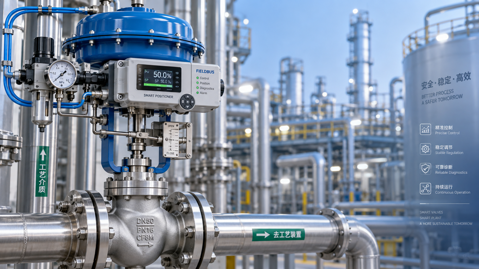 How smart valve positioners improve process control valve accuracy