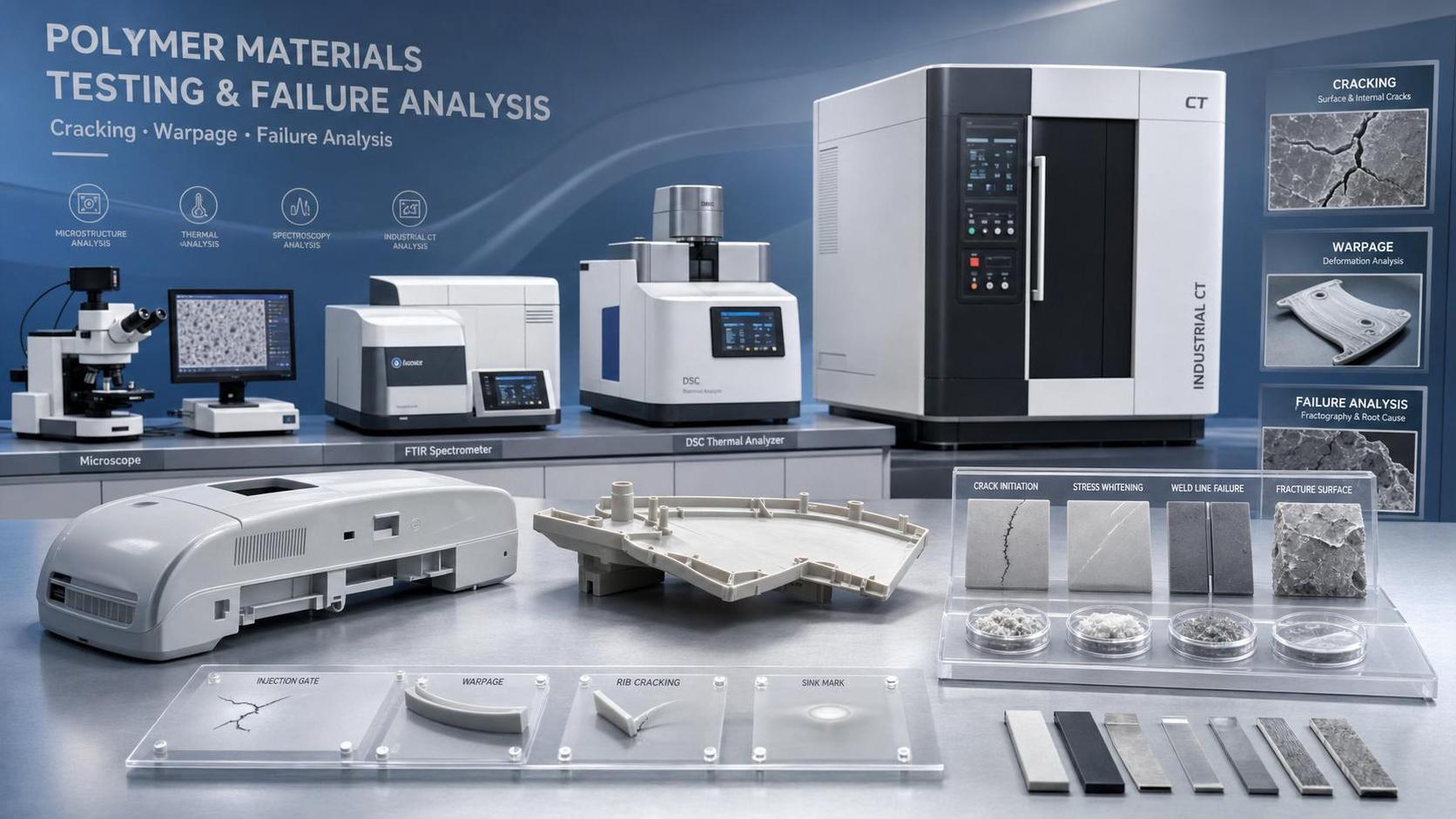 Polymer Analysis for Plastics: Which Tests Help Solve Cracking, Warpage, and Failure?