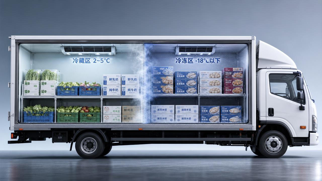 Fresh food delivery fails faster when temperature zones overlap