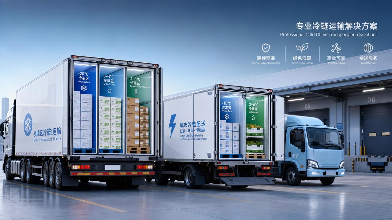 Cold Chain Transport Options Compared: Multi-Temp Reefers vs EV Urban Delivery Trucks