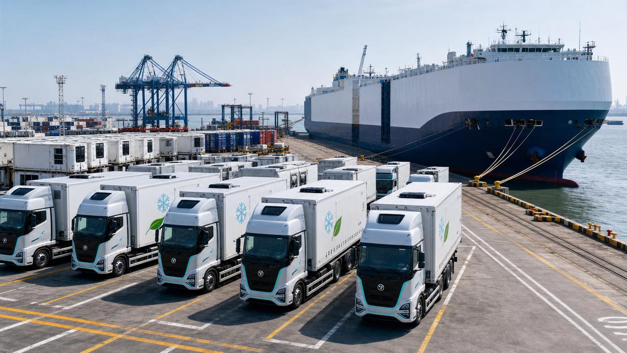 Shanghai Port Capacity Crunch Delays EV Cold Chain Truck Exports