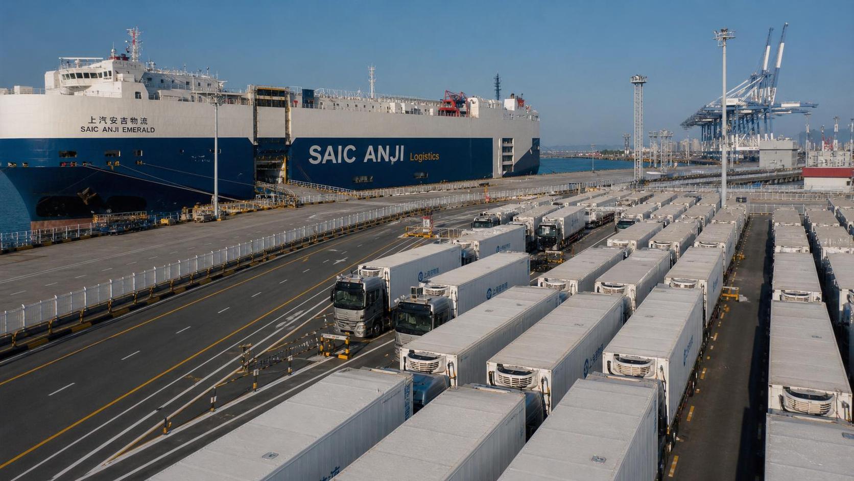Shanghai Port Ro-Ro Shortage Extends EV Truck Export Lead Times
