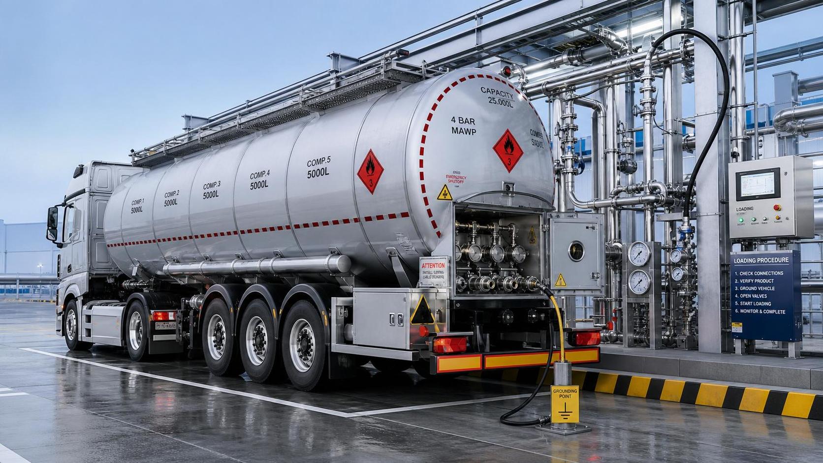 Tank Truck Safety Regulations Explained: Key DOT, ADR, and Loading Rules