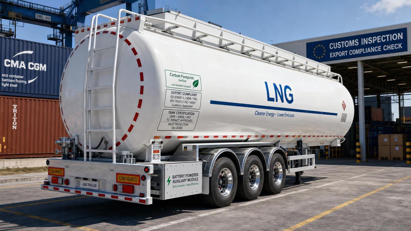 EU Carbon Label Rule Hits LNG Tanker Trailers