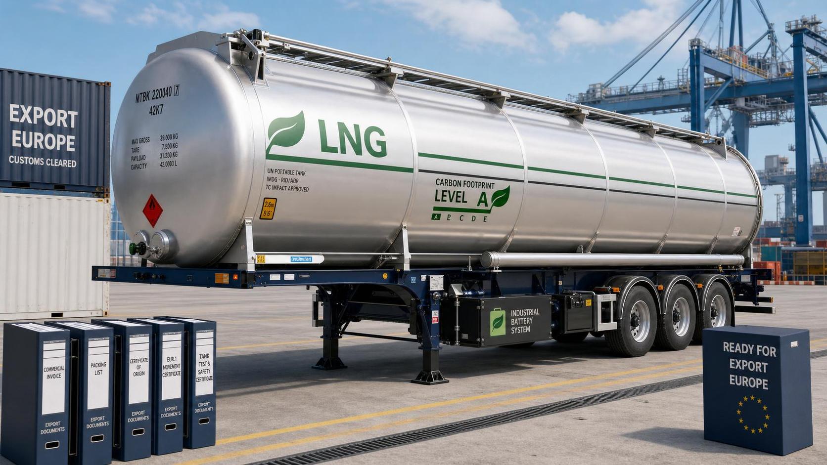 EU Battery Label Rule Raises LNG Trailer Export Compliance