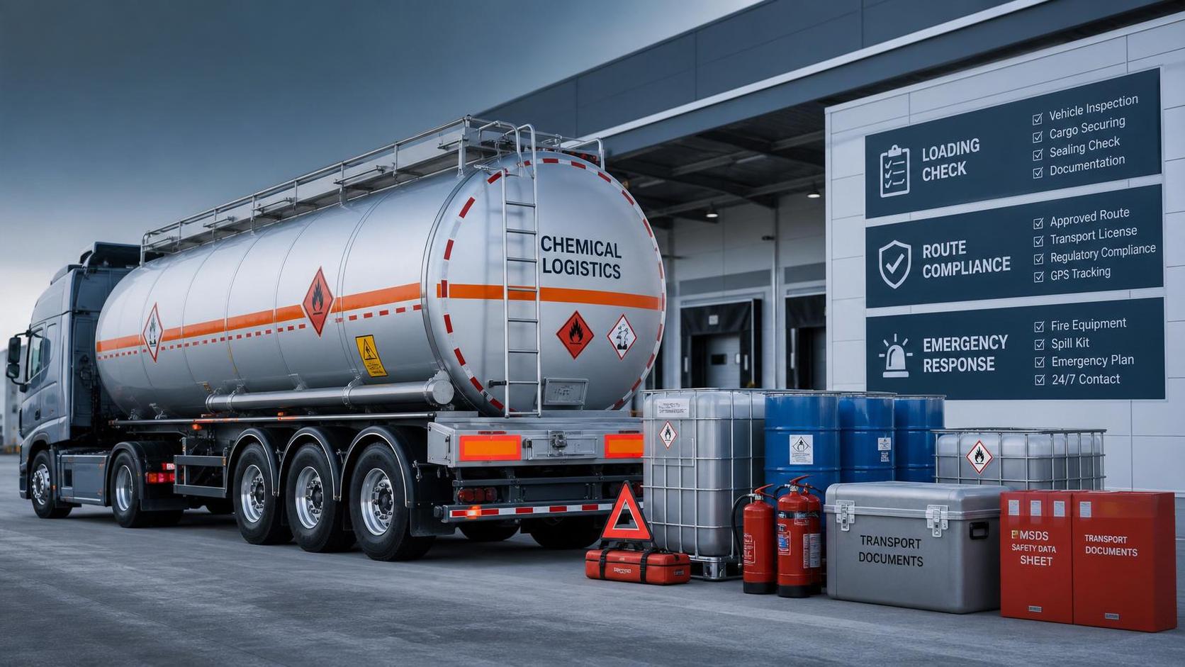 Hazmat Transport Safety Checklist: Loading, Routing, Placards, and Emergency Response
