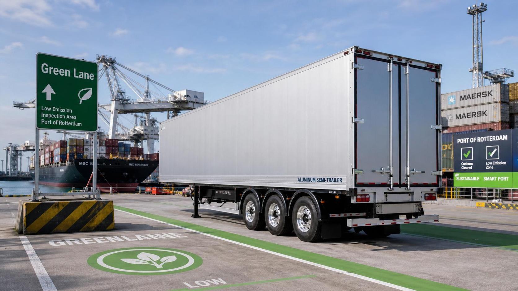 Rotterdam Sets Green Lane Rule for Aluminum Semi-trailers