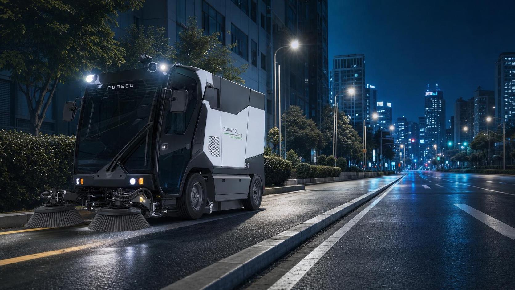 Night Operation Municipal Sanitation: Equipment and Routing Methods to Reduce Missed Areas