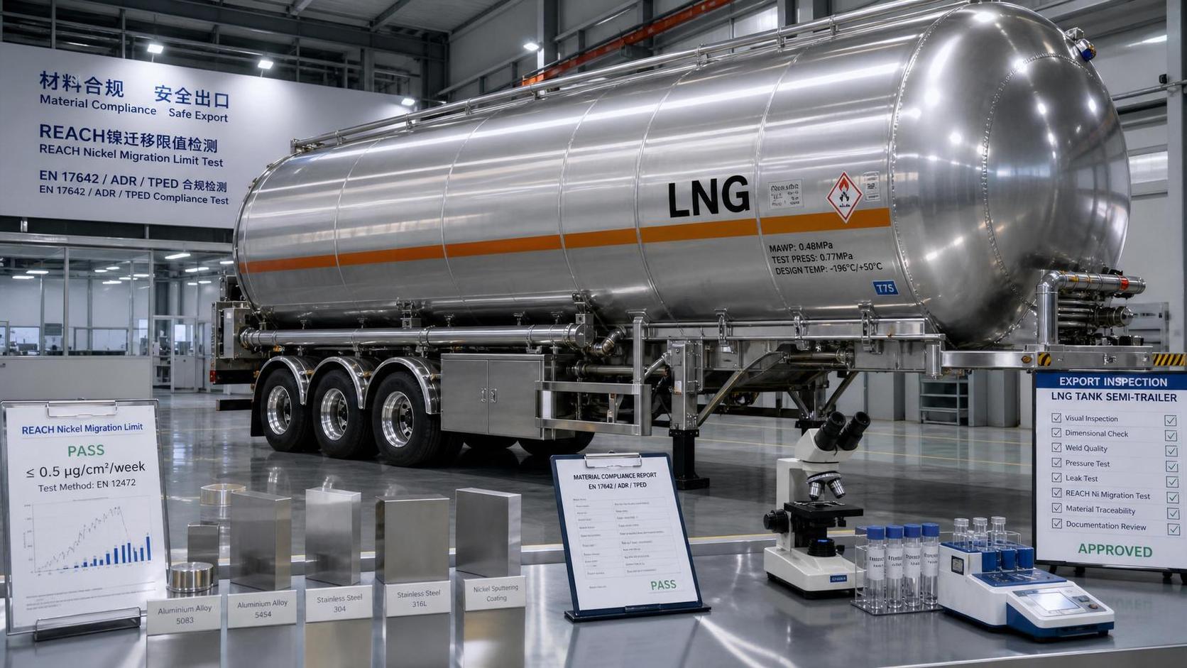EU Tightens REACH Nickel Limit for LNG Tanker Trailers