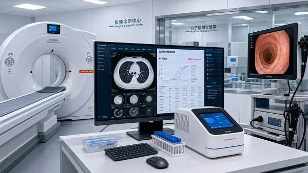 What precision diagnostics technology helps detect earlier