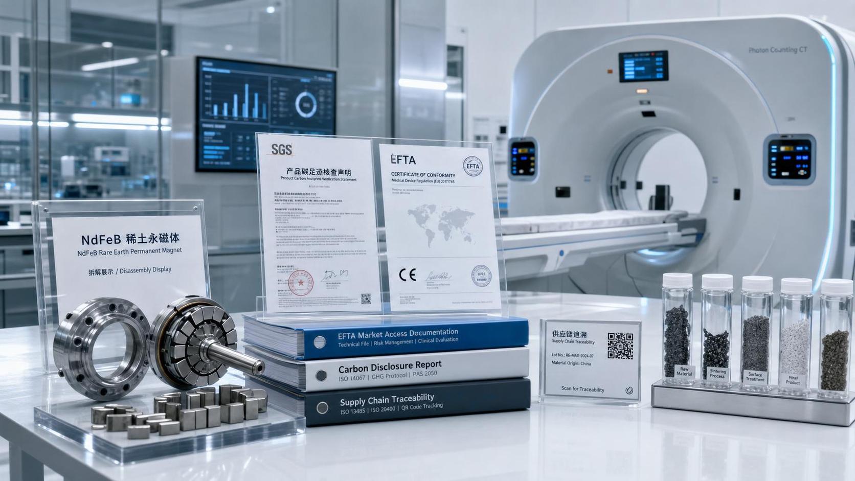 EFTA Requires NdFeB Carbon Disclosure for Photon-counting CT