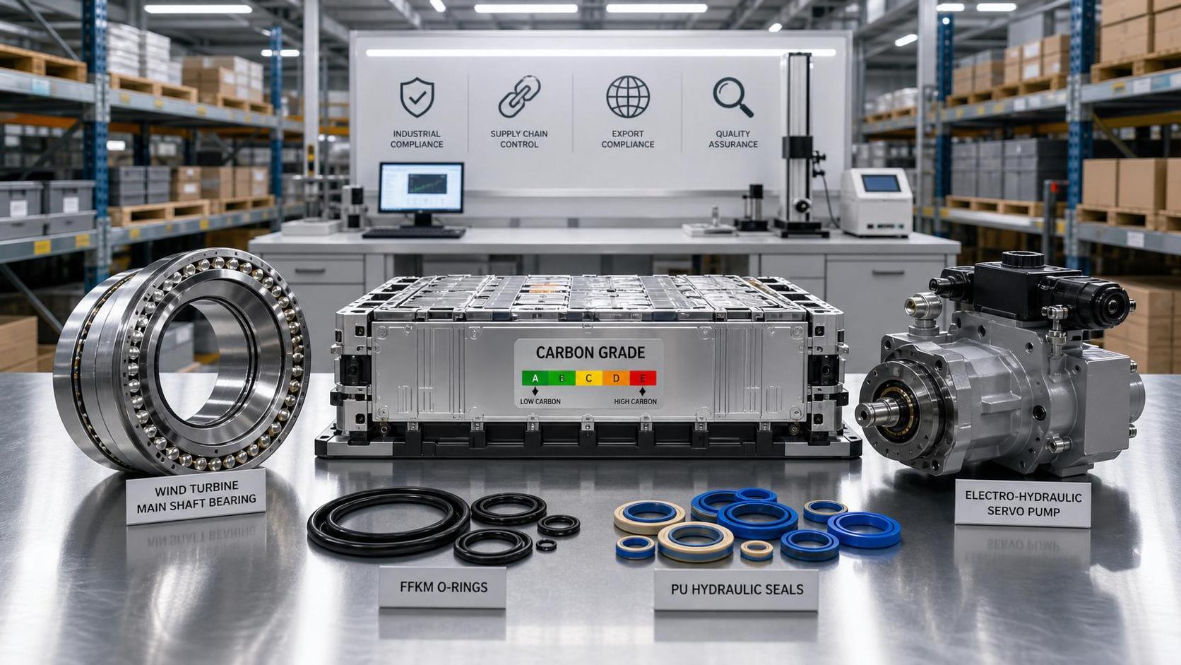 EU Carbon Labels Extend to Wind Bearings and Hydraulic Seals