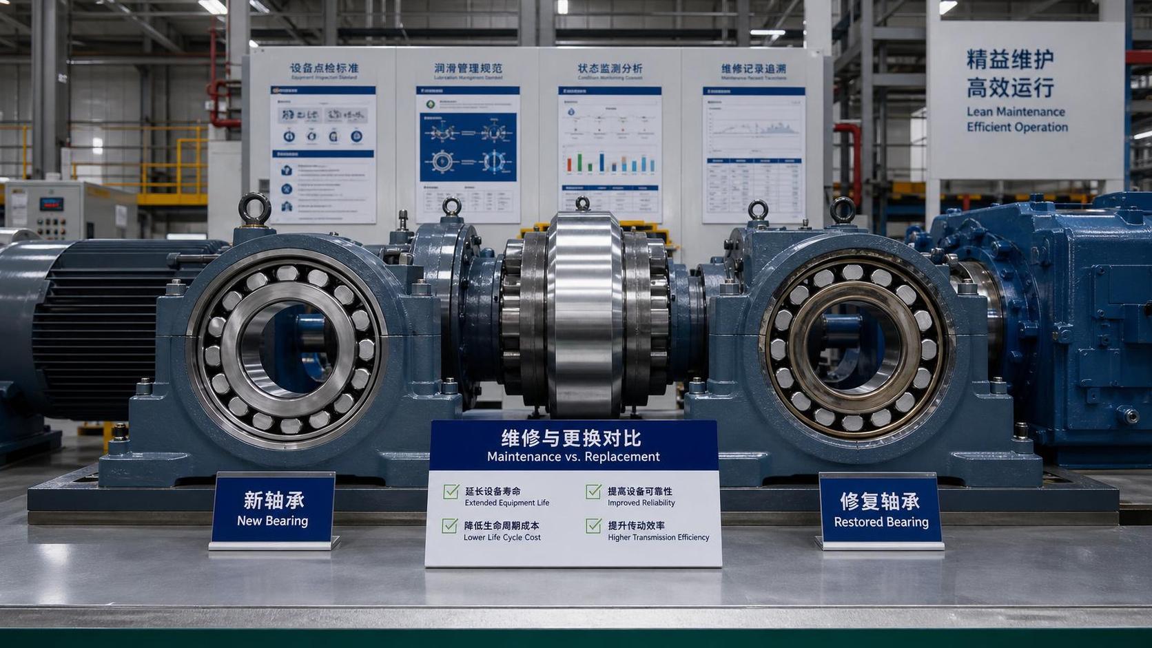 Lifecycle Cost Optimization for Bearings: Repair or Replace?