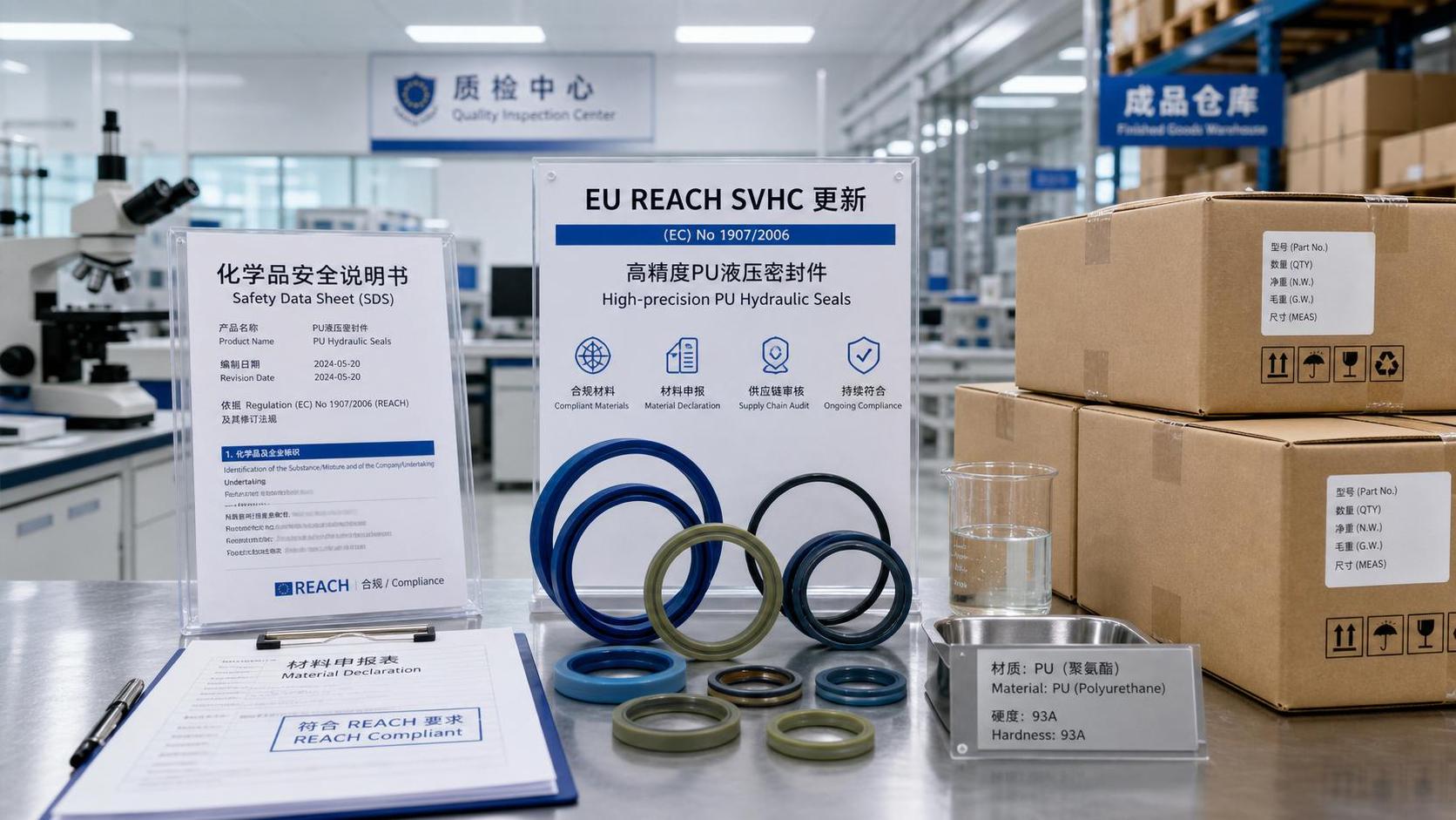 EU REACH SVHC Update Hits PU Hydraulic Seal Declarations