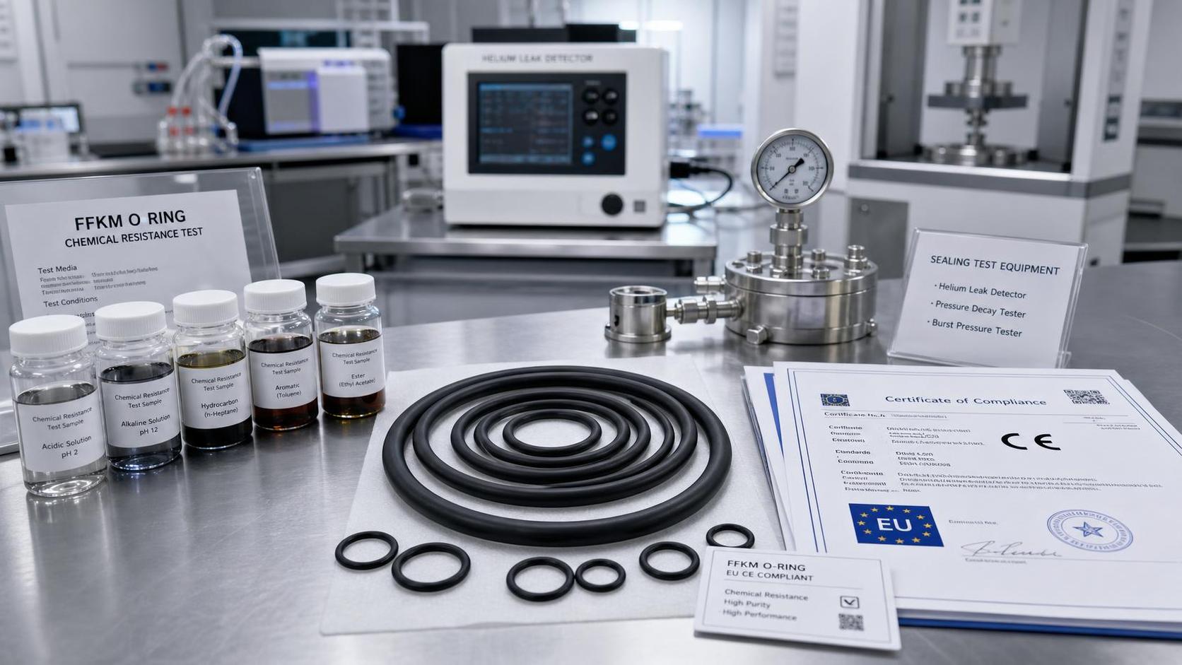 EU CE Rule Takes Effect for FFKM O-Rings Testing
