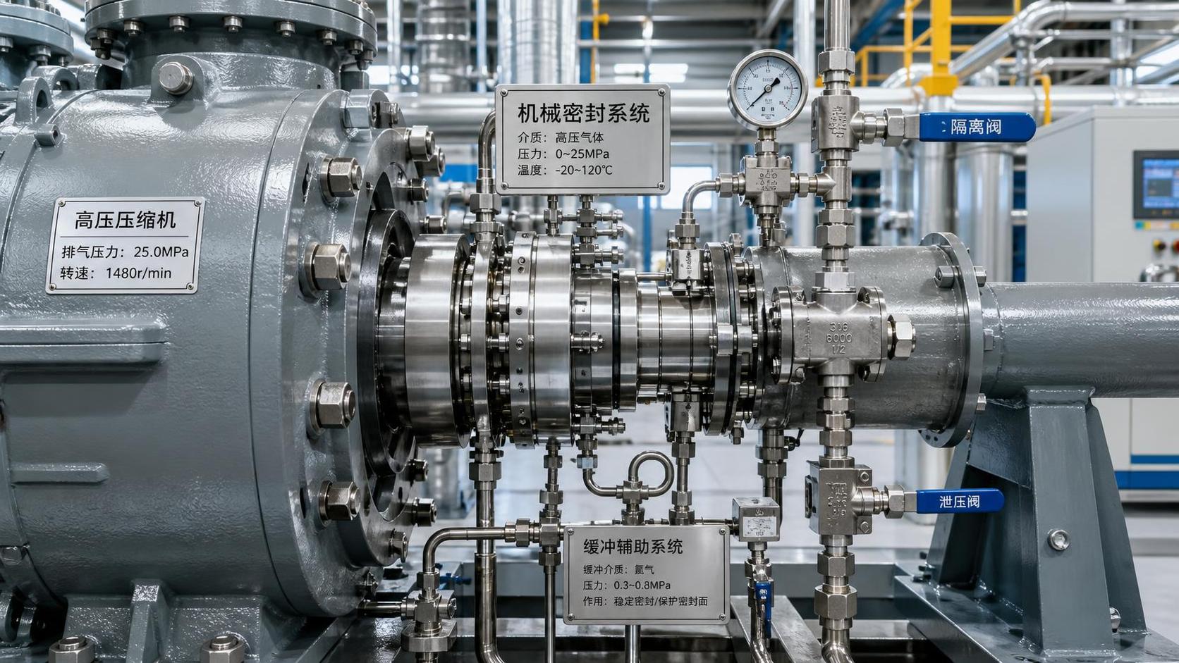 How to choose mechanical seals for compressors in high-pressure service