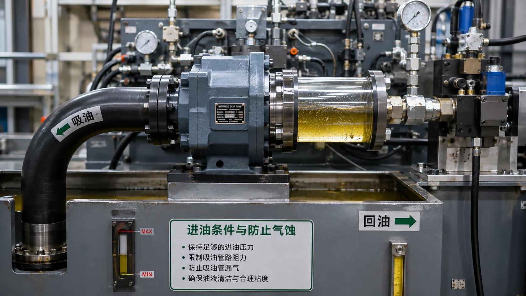 How to size gear pumps for hydraulics without risking cavitation