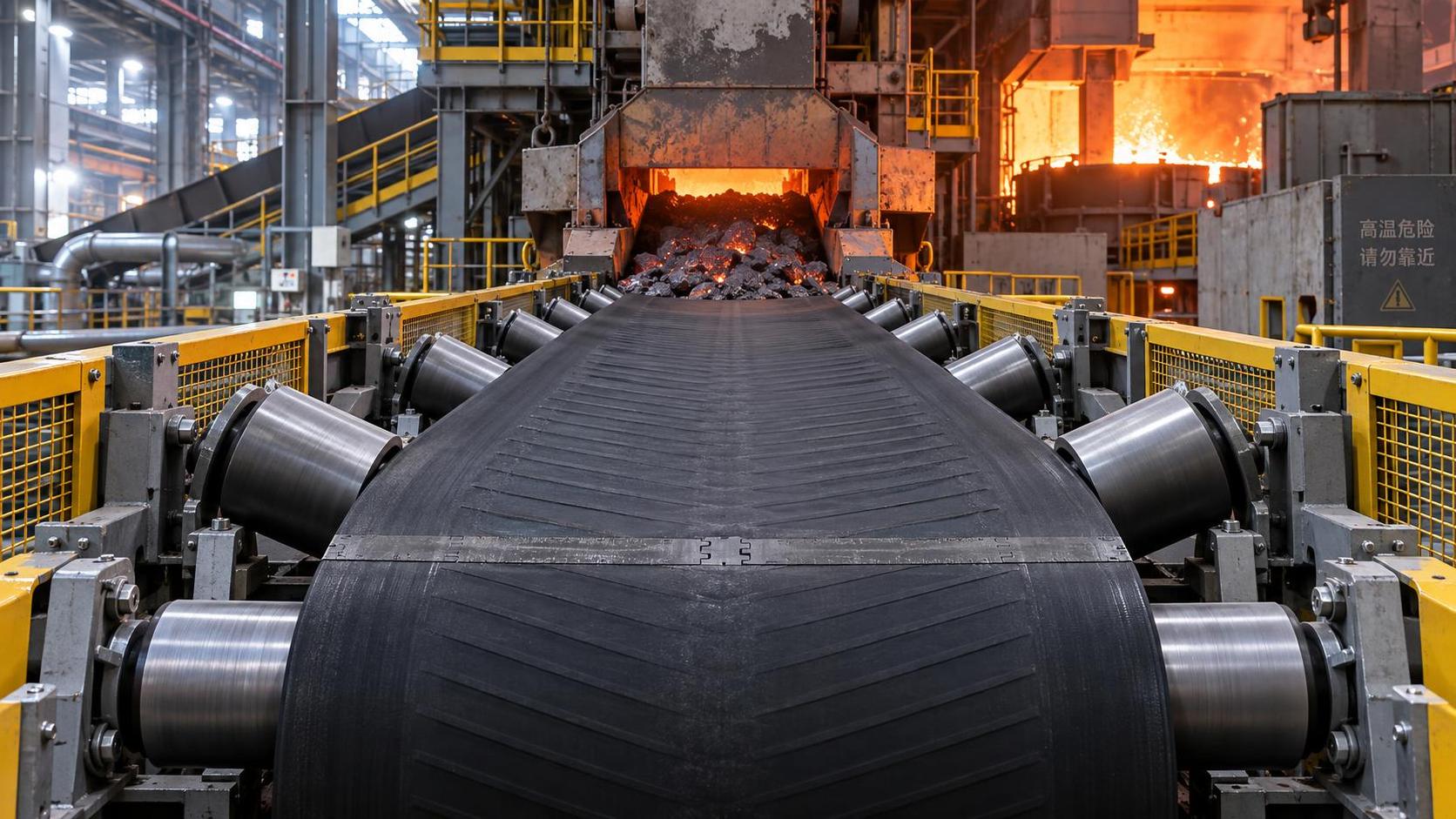 When should heat resistant metallurgy belts be replaced?