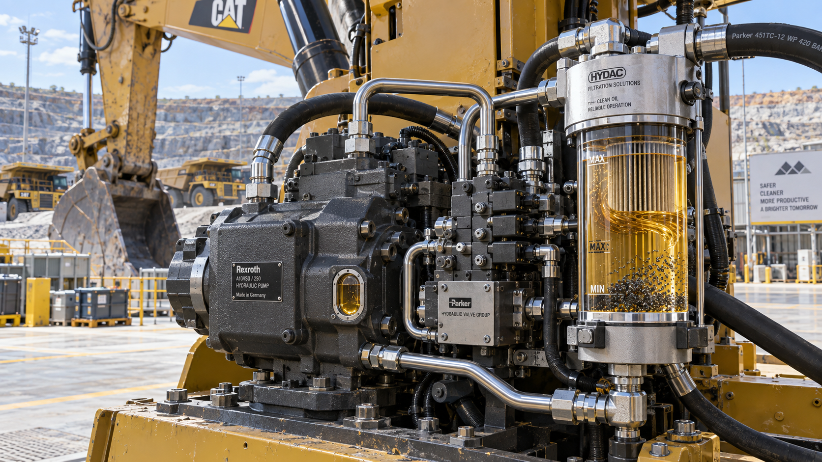 How hydraulic contamination shortens the life of mining equipment parts