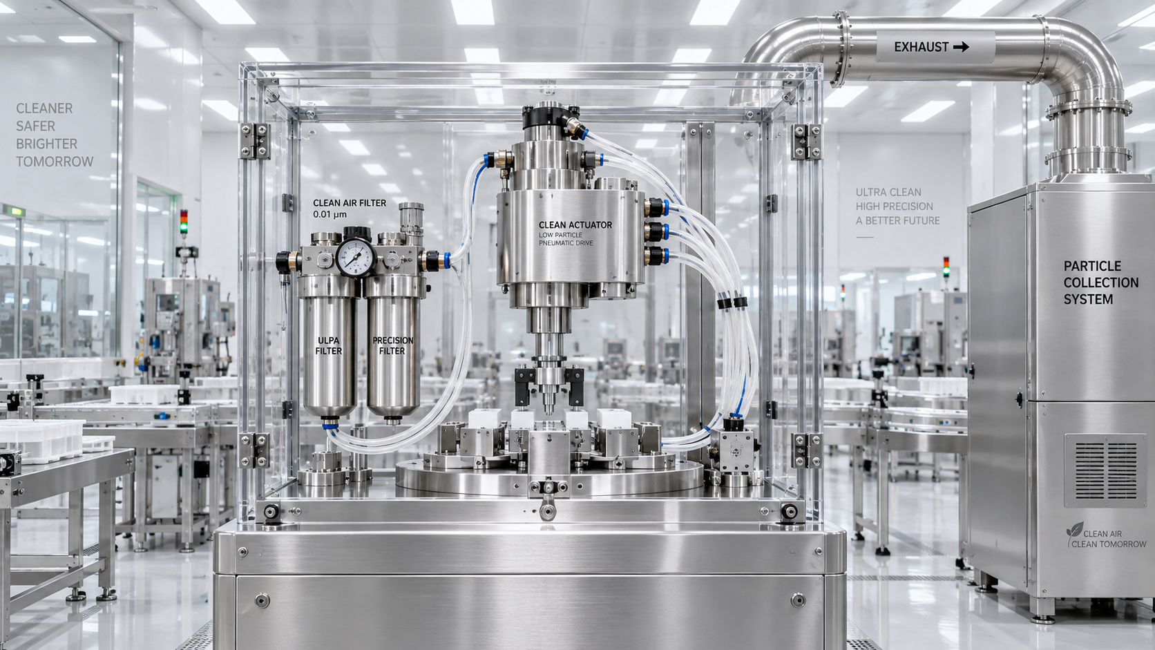 How cleanroom pneumatic design prevents particle contamination