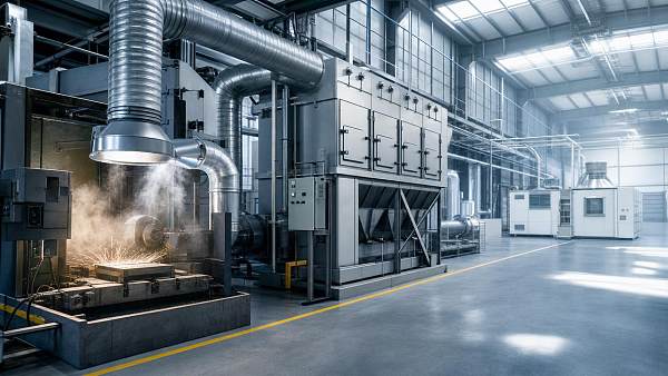 How do workshop ventilation systems cut dust and energy loss?